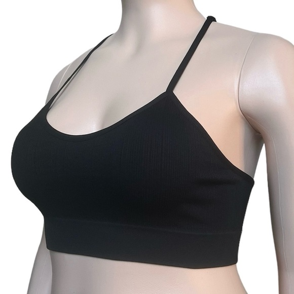 Plus Size Tattoo Mesh Racerback Black Bralette 1X/2X - Picture 5 of 10